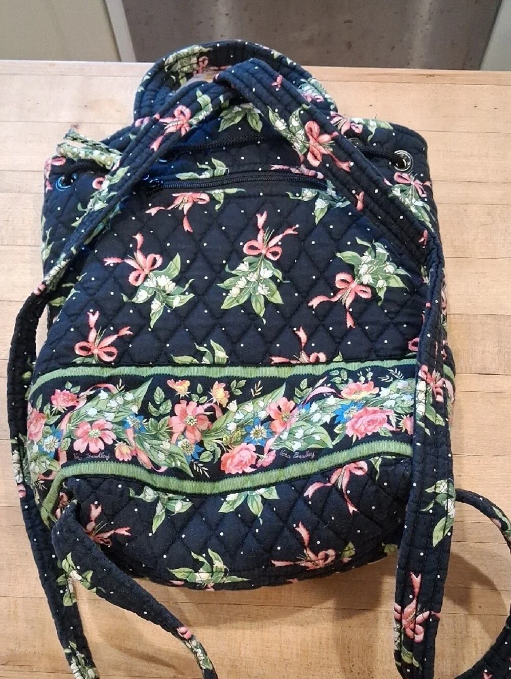 Vera Bradley 2004 New Hope Small Backpack And Purse Set